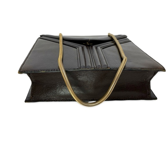 Extremely Rare YSL Yves Saint Laurent Opium Reptile Skin Shoulder Bag w/ Chain - Picture 3 of 13